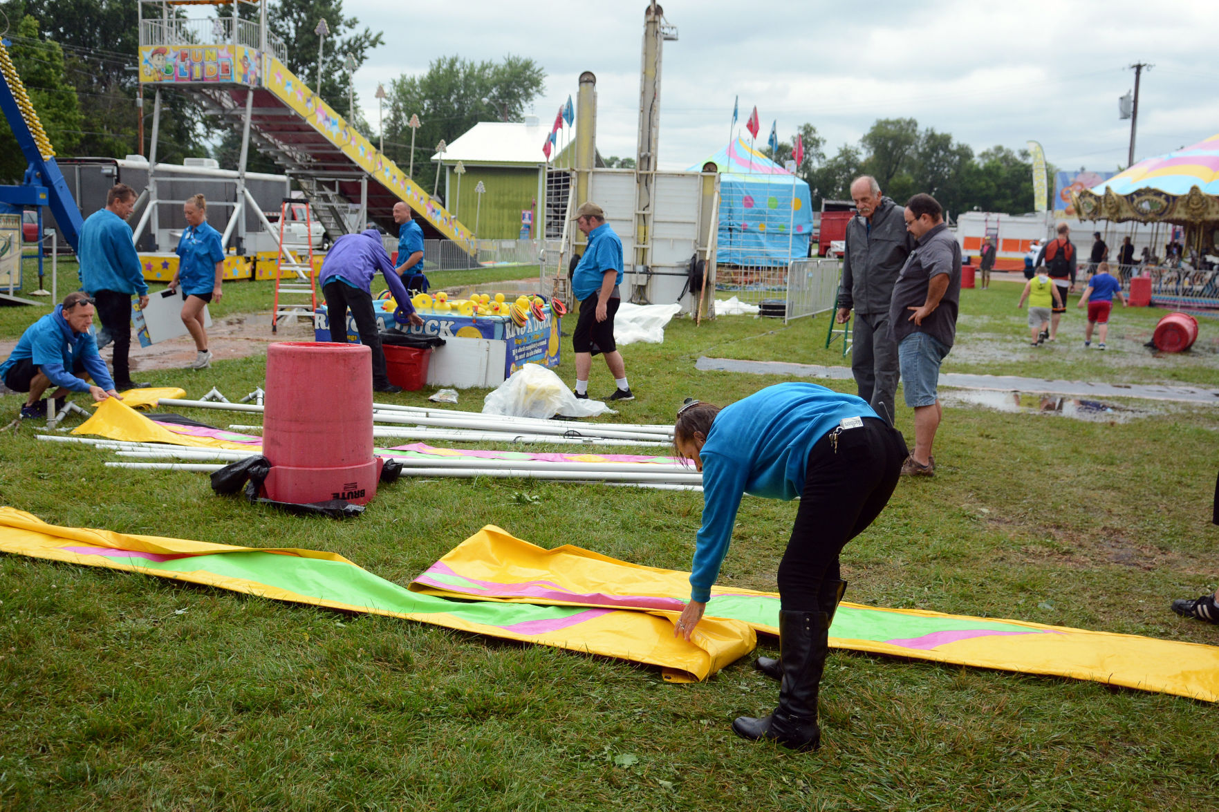 Storm damage at Sauk County Fair